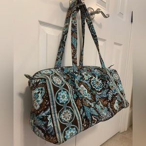 Vera Bradley Large Duffle Bag in Java Blue